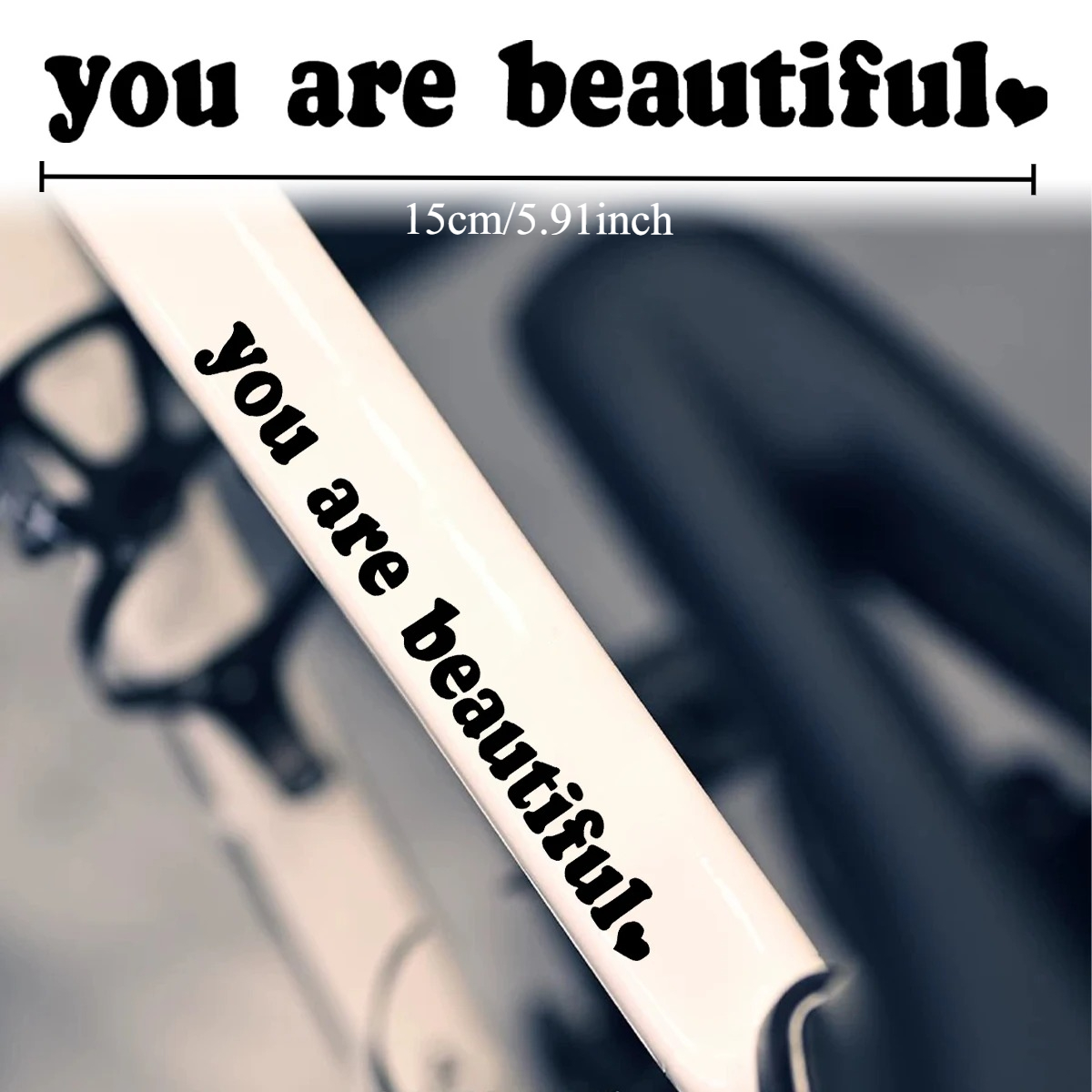Cycling Quote - 2 Adesivos de Vinil Impermeáveis com
