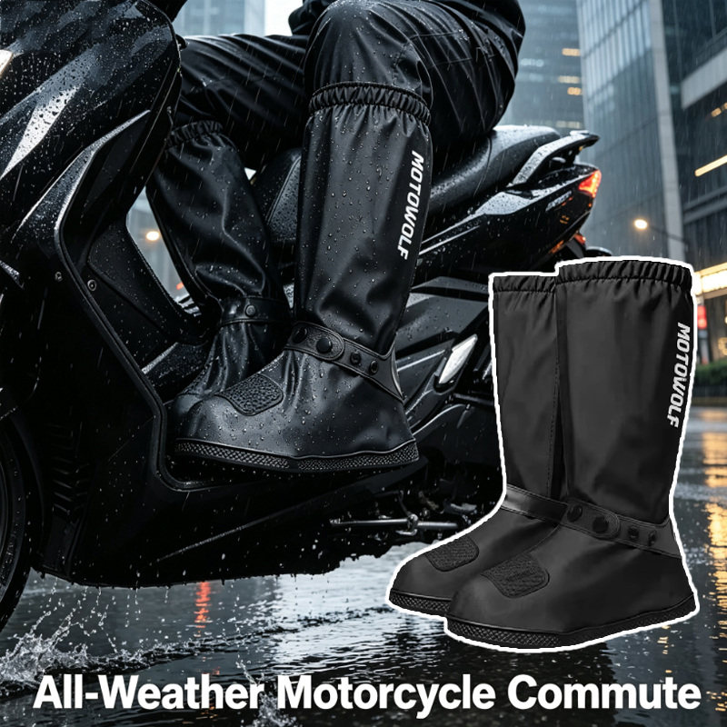 Cycling Commute Shoes - Capas de chuva reutilizáveis para calçados,
