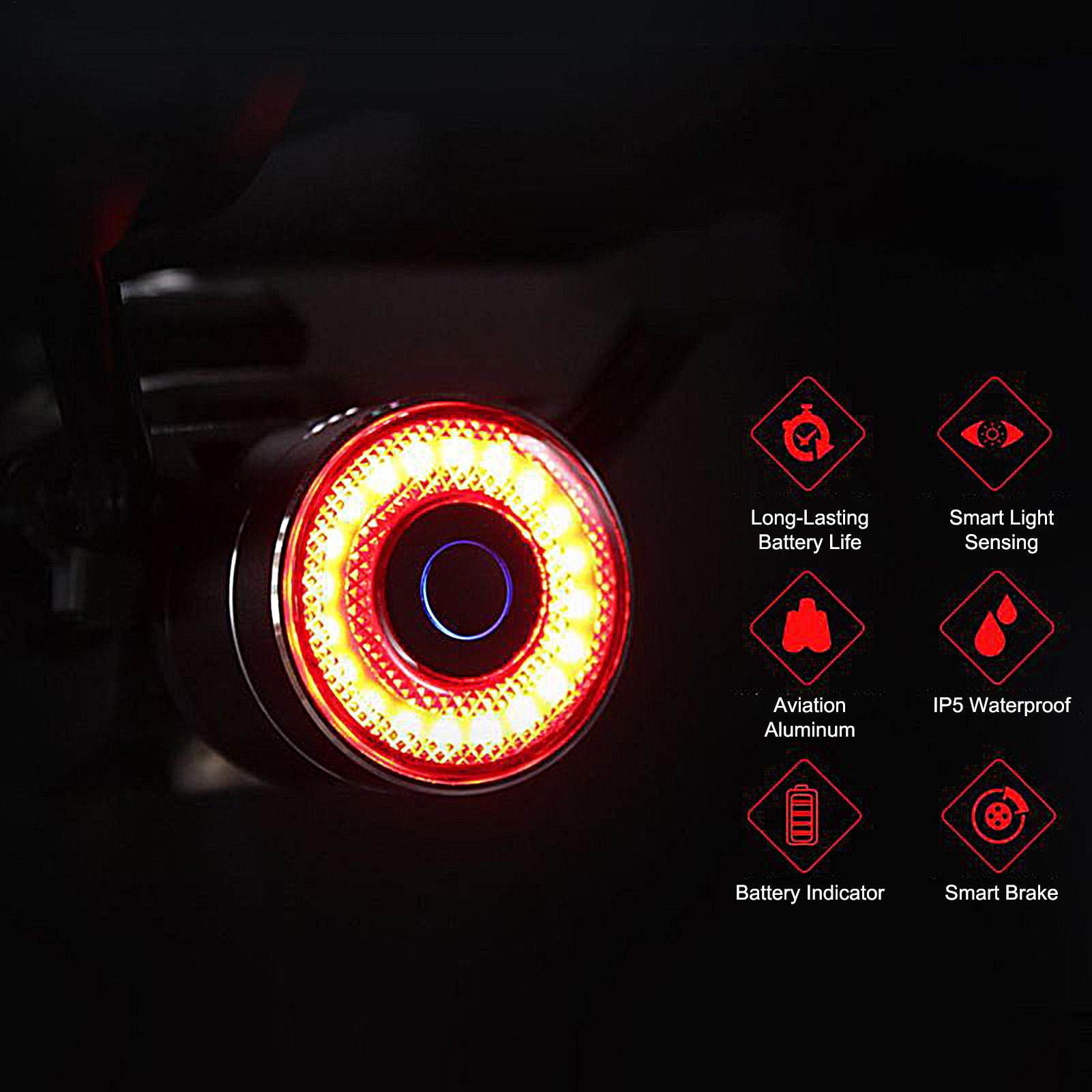 Luz de freio de bicicleta inte - Cycling Commuter avaliação e preço