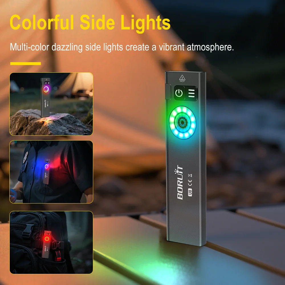 BORUiT U8 650LM EDC LED Lanter - Cycling To Work avaliação e preço