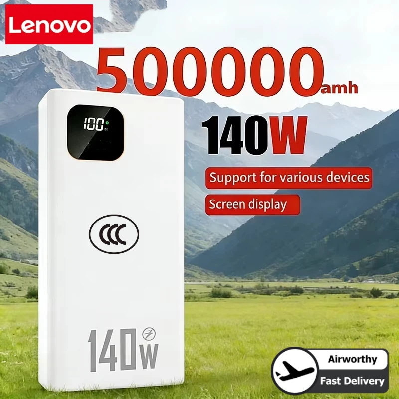Power Bank Lenovo 140W 500000m - Usb Charger Dynamo avaliação e preço