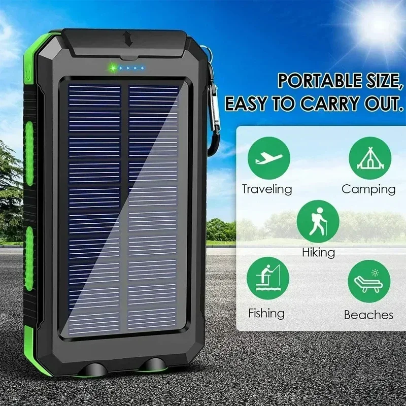 Lenovo 50000mAh Solar Power Ba - Usb Charger Dynamo avaliação e preço
