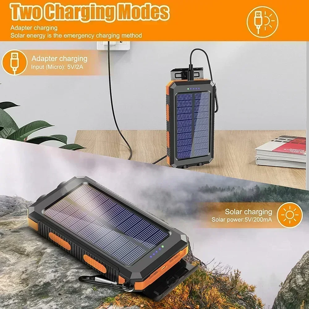 Lenovo 50000mAh Solar Power Ba - Usb Charger Dynamo avaliação e preço