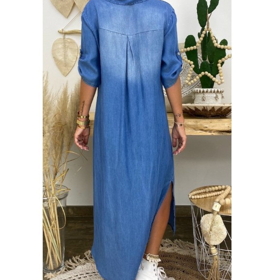 Vestido Jeans Feminino Solto,  - Cycling Commute Outfit avaliação e preço