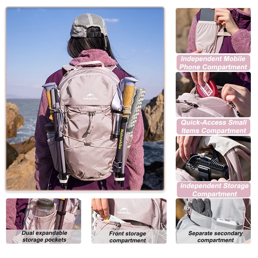 Mochila Dobrável Leve Naturehi - Cycling Commuter Backpack avaliação e preço
